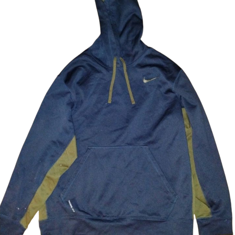 Nike Lightweight Blue and Green Shirt Jacket with Hood